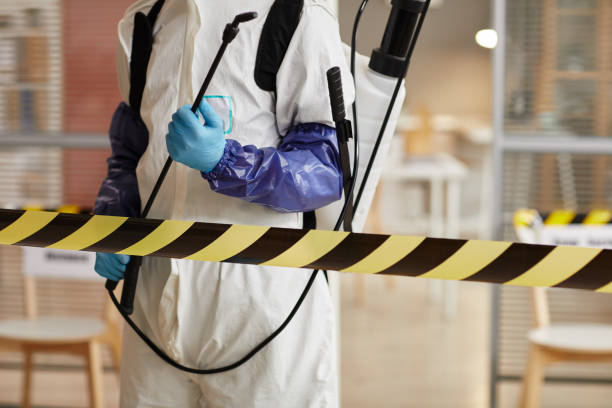 Professional Biohazard Cleanup technician working in Allendale, CA